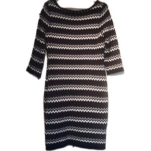 “CALVIN KLEIN” NWT Black and White Sweater Dress.